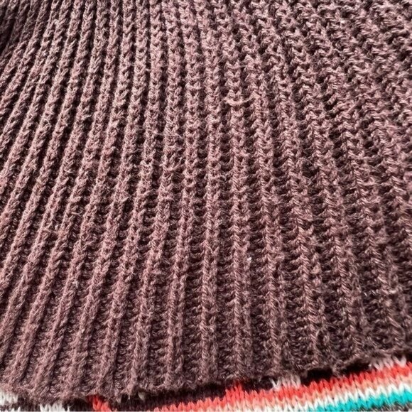 Powder River Outfitters Womens Ruffle Knit Cardigan Size L Brown Southwestern Pr - Picture 10 of 11